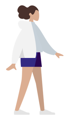 Illustration of an explorer runner